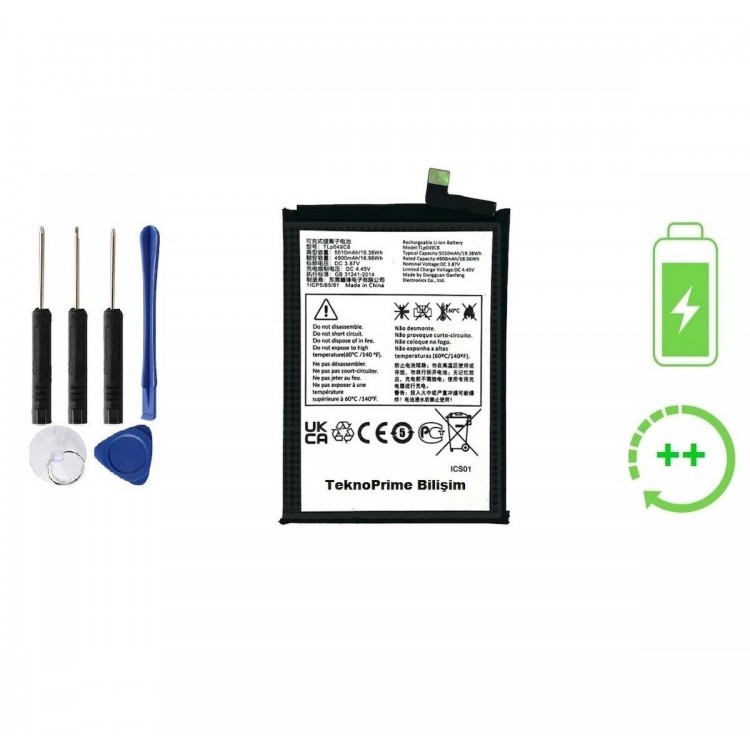 Tcl 40se İle Uyumlu Güçlendirilmiş İthal Pil Batarya T610 Tlp049c8