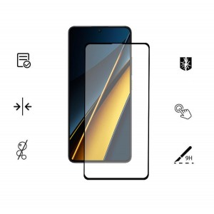 Poco X6 Pro İle Uyumlu Kırılmaz Cam 9d Tam Kapatan Süper Glass