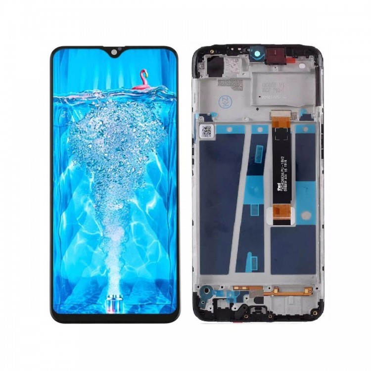 Oppo A7X ile Uyumlu Lcd Ekran Dokunmatik Çıtalı Cph1825