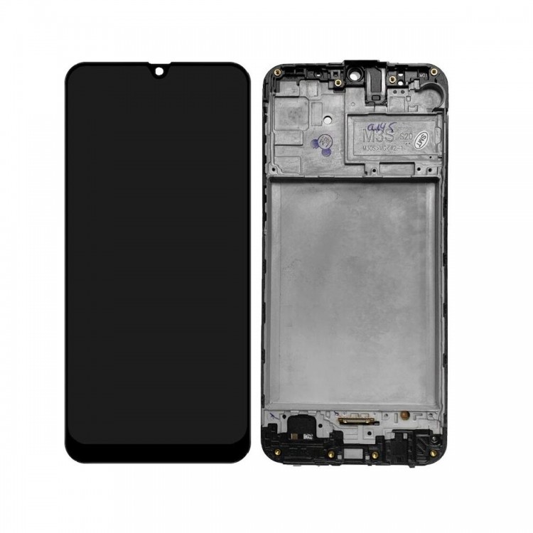 Samsung Galaxy M21 M215F ile Uyumlu Oled Ekran Dokunmatik Çıtalı