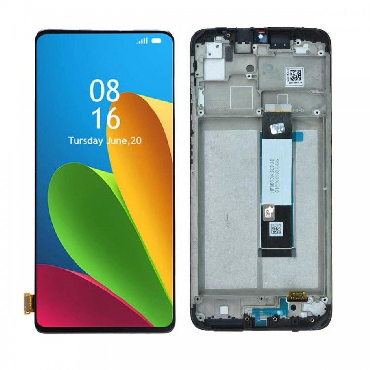 Xiaomi Redmi 9T ile Uyumlu Lcd Ekran Dokunmatik Çıtalı M2010J19S